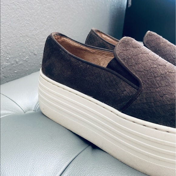 Steve Madden Bellie Gray Suede Leather 2" Platform - Picture 2 of 6